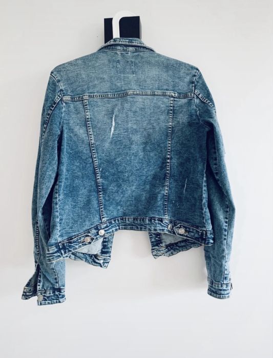 Kurtka katana jeansowa Stradivarius basic