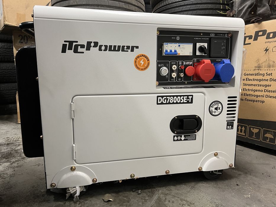 Генератор в Наявності Дизельний  ITC Power DG7800SE-T   7.5-7.9 кВА