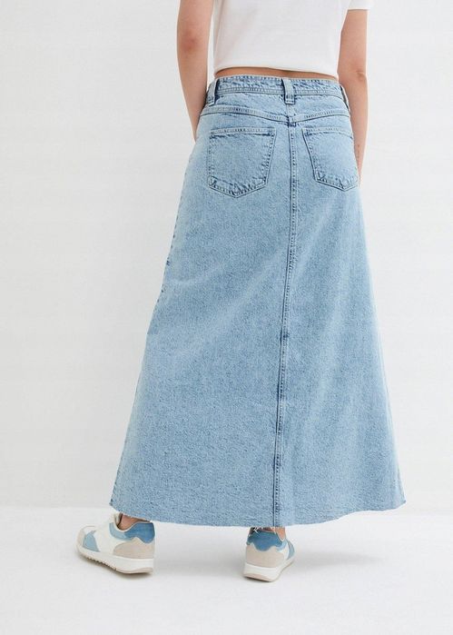 B.P.C długa spódnica jeansowa jasnoniebieska r.38