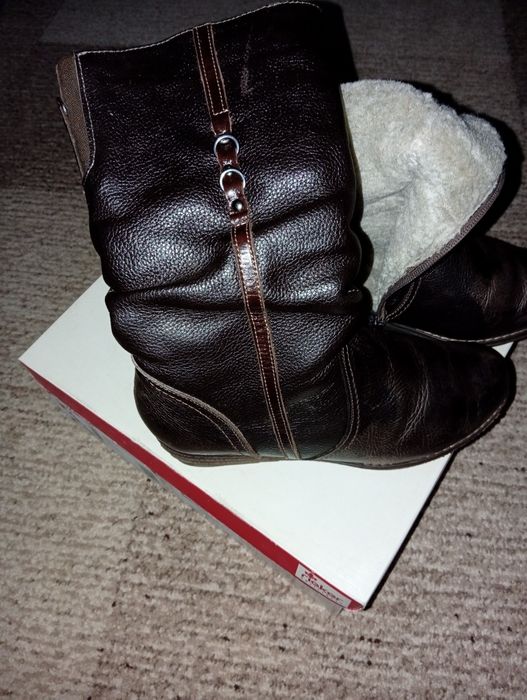Сапоги женские зимние.Натуральная кожа..На цигейке