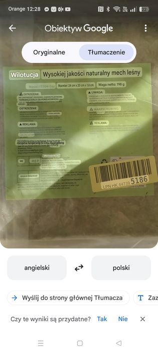 TERRA NATURA Mech naturalny żywy ściółka do terrarium tropikalnego