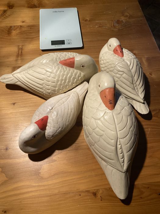 Drewniane figurki gęsi 4