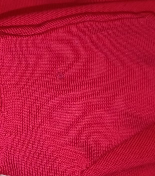 Sweter czerwony Marks&Spencer 40 42 wełna