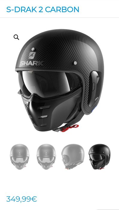Capacete Shark S-Drack2 Carbon