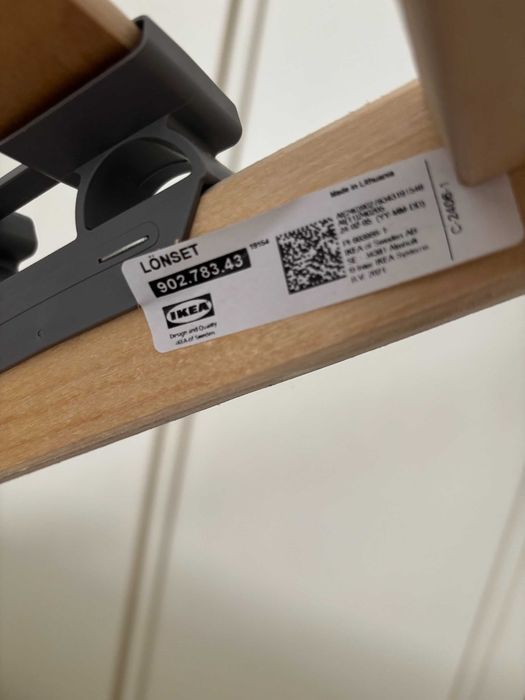 Cama IKEA HEMNES 90×200 com colchão VESTERÖY e estrado LÖNSET