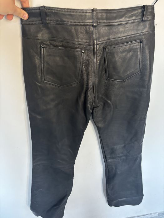 Spodnie skórzane na motor damskei