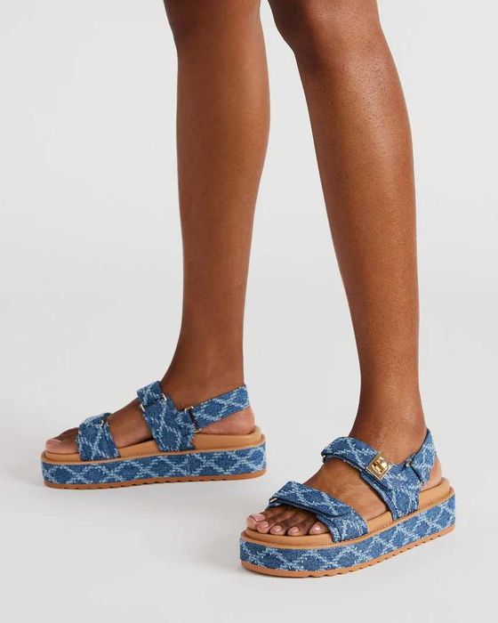 STEVE MADDEN Bigmona Denim Multi босоніжки босоножки