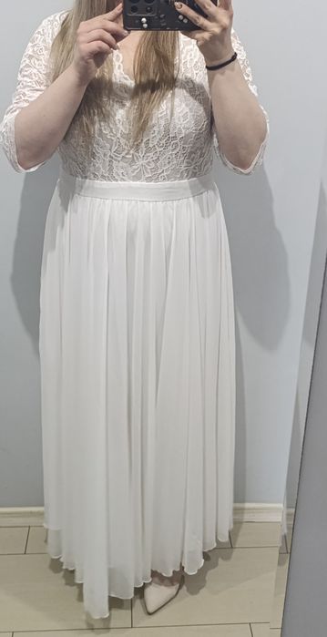 Suknia ślubna biała boho