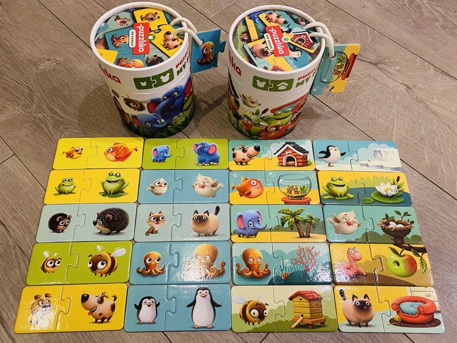 Puzzlika пазлы 1+ пазлы мама малыш пазлы кто где живёт пазлы малышам