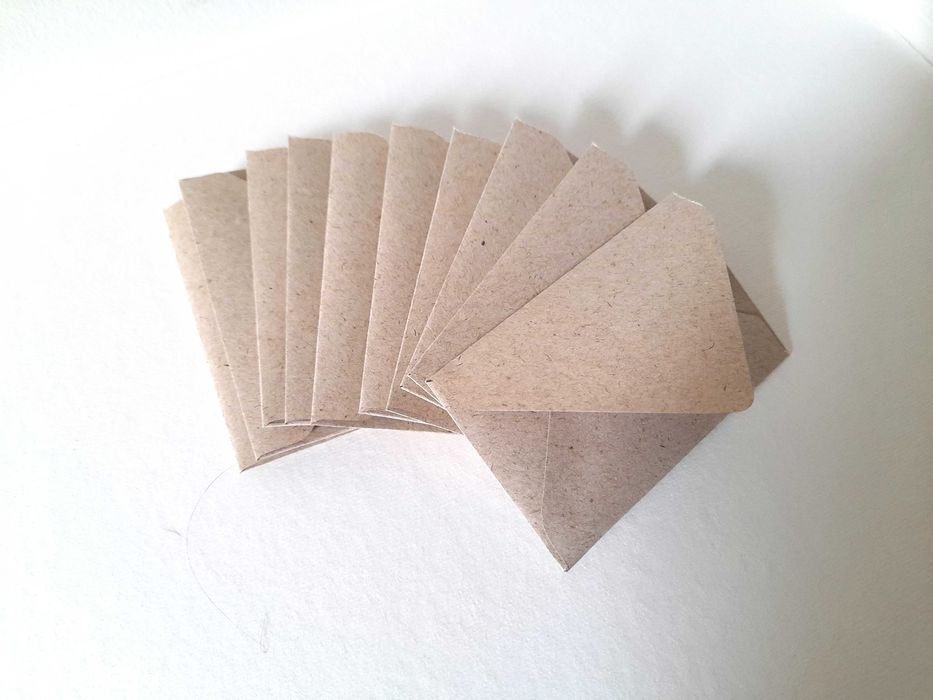 Envelopes de Papel Reciclado para Cartões de Visita