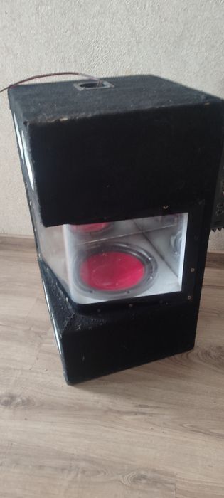 Сабвуфер 2динаміки + усілок1800W  підсилювач з кулером охолодження  са