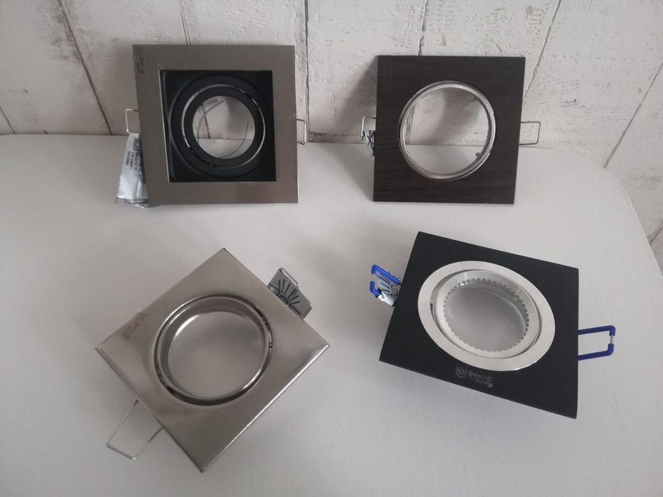 Oprawa halogenowa - koło /kwadrat + 2 abażury