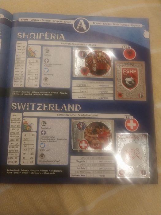 Caderneta completa Euro 2016