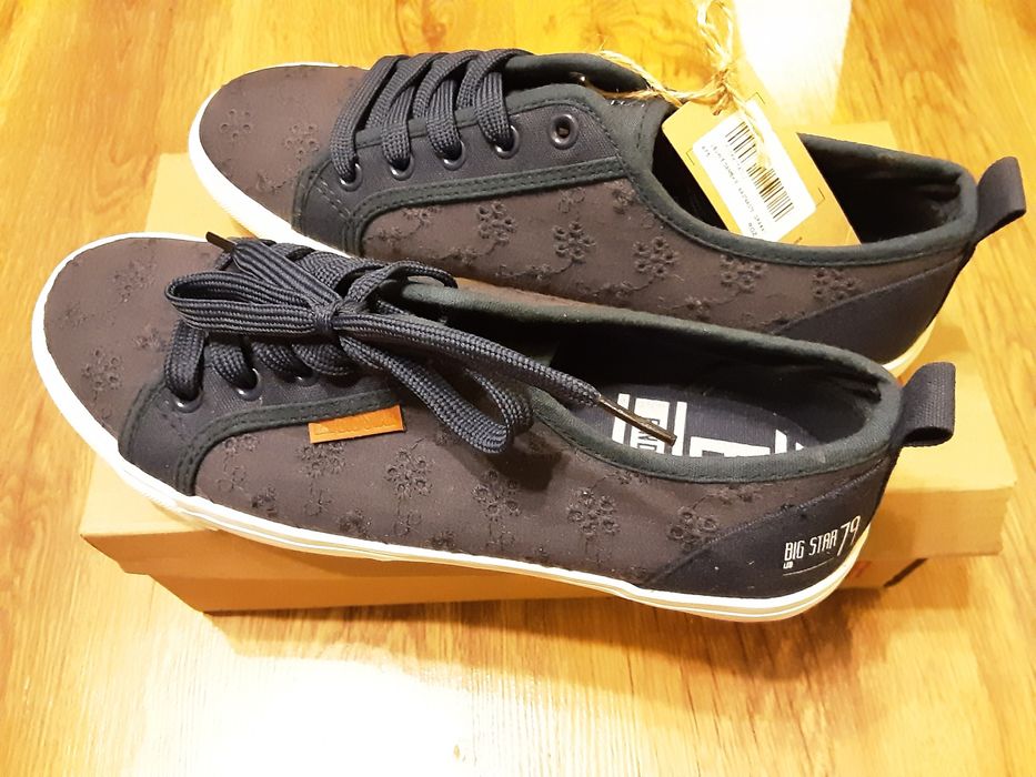BIG STAR Trampki damskie Tenisówki Sneakersy koronkowe r. 40 NOWE