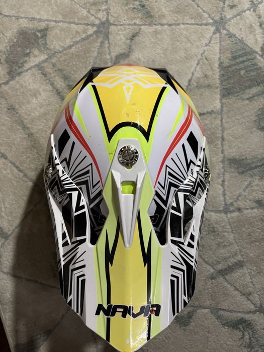 Capacete de Cross / Enduro NAVA – Praticamente Novo!