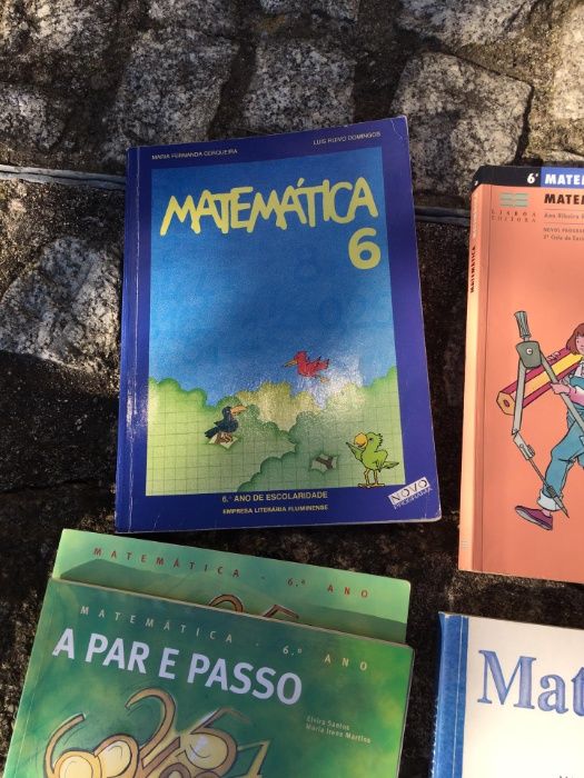 Livros de Matemática do 5º e 6º ano (2º Ciclo) - vários autores/editor