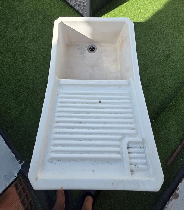 Mini Tanque para Lavar Roupa em Fibra plastico