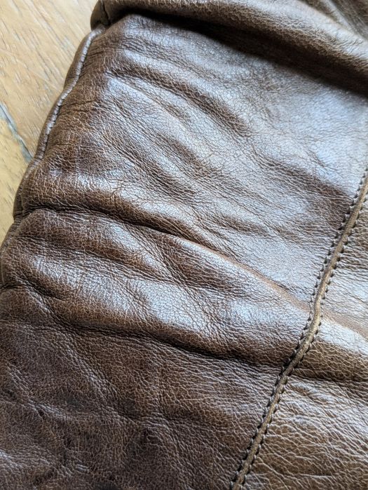 Botas em pele usadas 1x