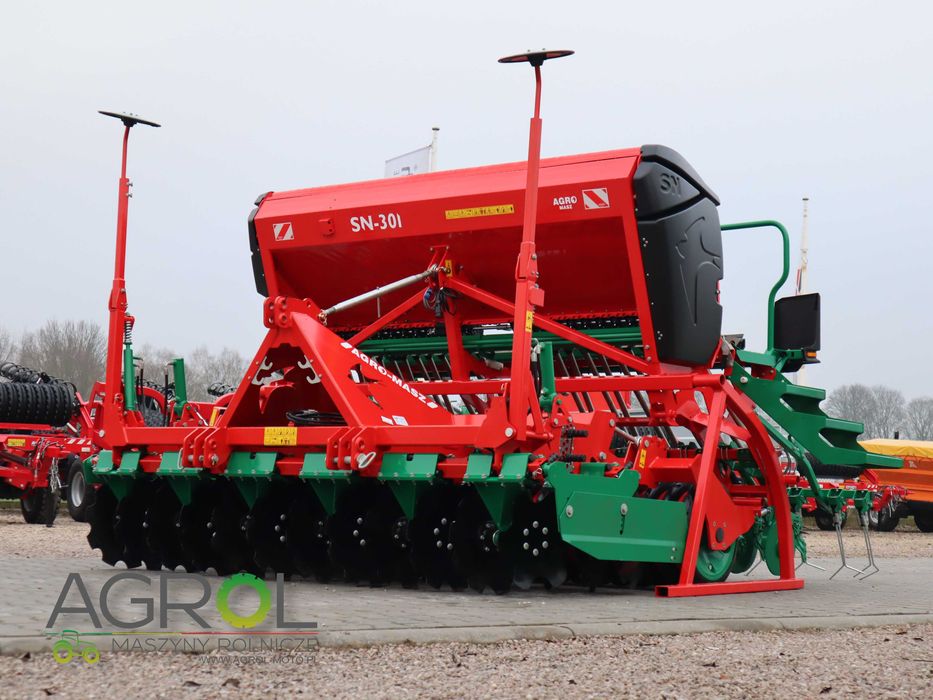 Zestaw nabudowany siewnik SN301 agregat talerzowy Agromasz