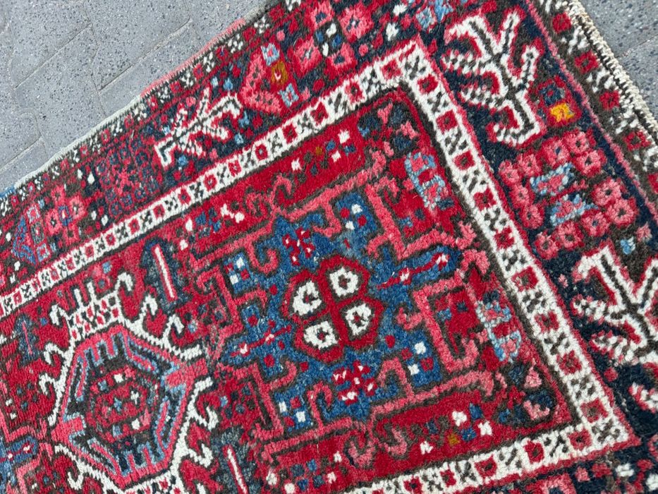 Dywan perski Heriz 230x70 wełna ręcznie tkany chodnik