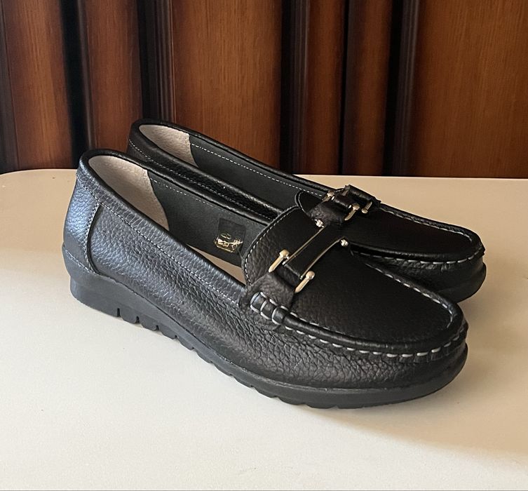 Новые. Полностью кожаные женские мокасины, 39-40 размер (25.5  см)