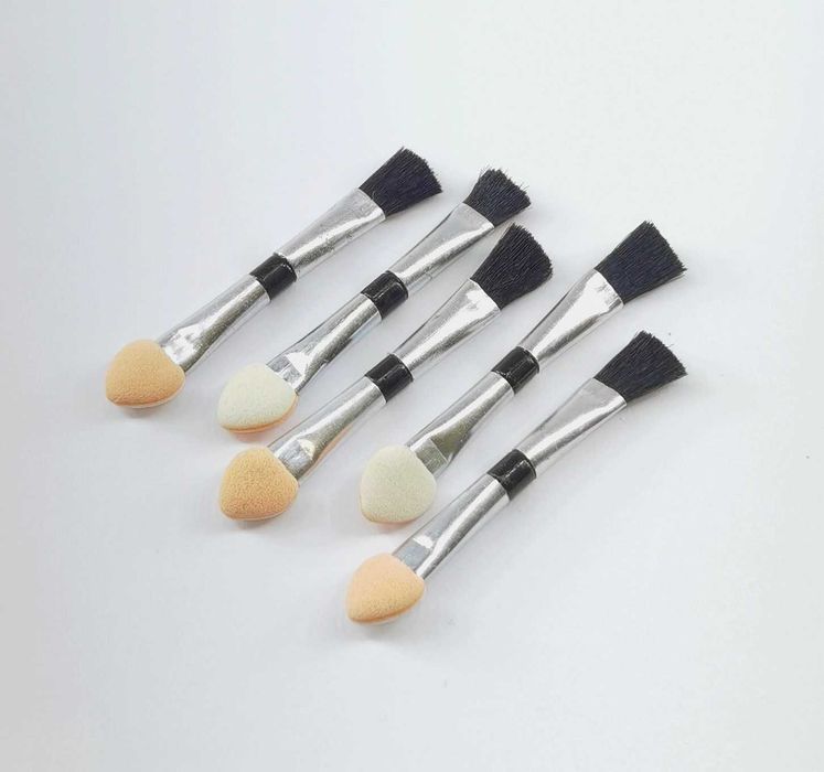 Aplikator 2w1 pacynka + pędzelek pyłek pyłków do paznokci kmpl 5 sztuk