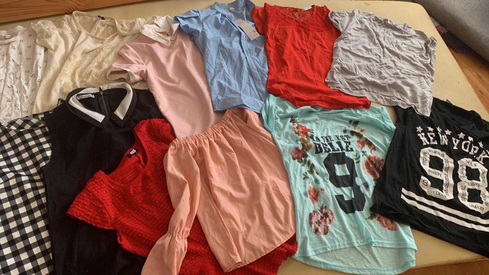 Bluzki, nowe, mało noszone, duuuużo w worze