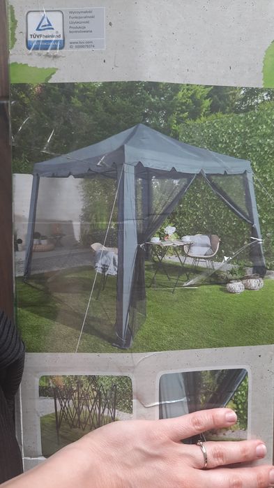 Pawilon ogrodowy z moskitierą 3x3m