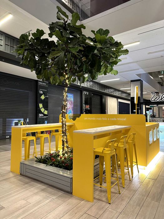 Quiosque comercial completo — estrutura + equipamentos incluídos