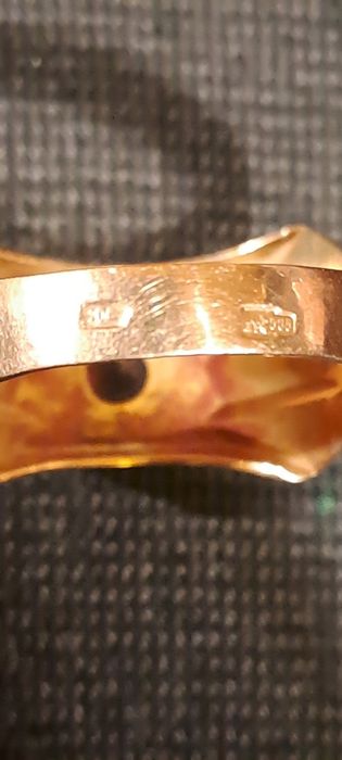 Кольцо мужское ссср 585 проба золото