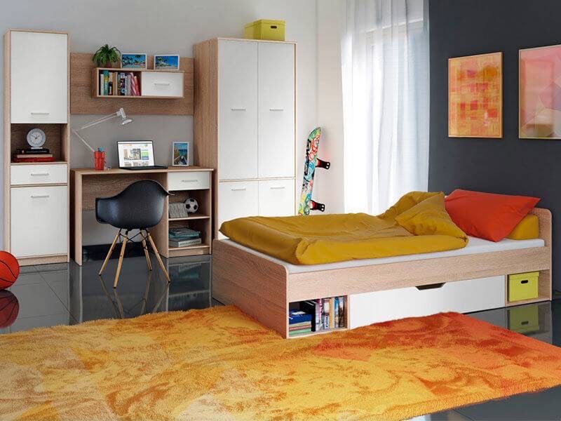 Ліжко Тіпс +ортопедичний вклад, односпальне з шухлядою, наявність