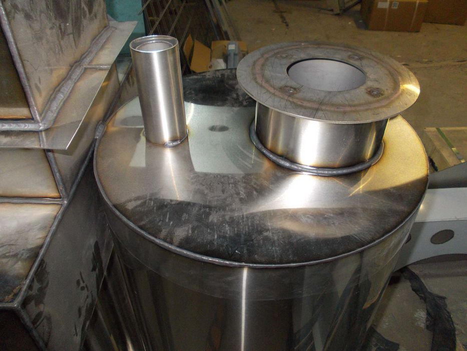 Теплообмінник для малярної фарбувальної камери під пальник на дизелі