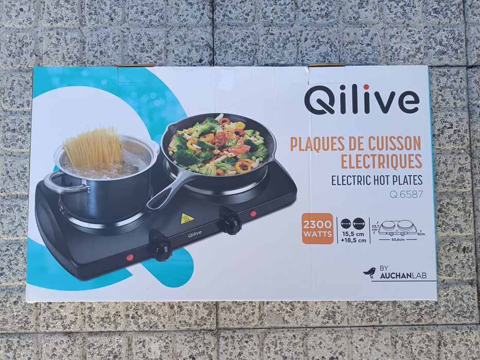 Fogão eléctrico com 2 discos