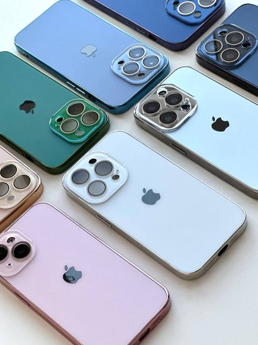 Чехол стеклянный на iPhone 14 Pro Max чохол айфон про макс (всі)