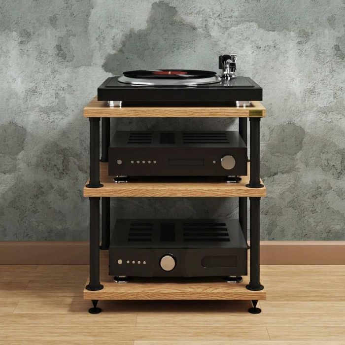 Stolik hi-fi regał na płyty winylowe szafka pod gramofon