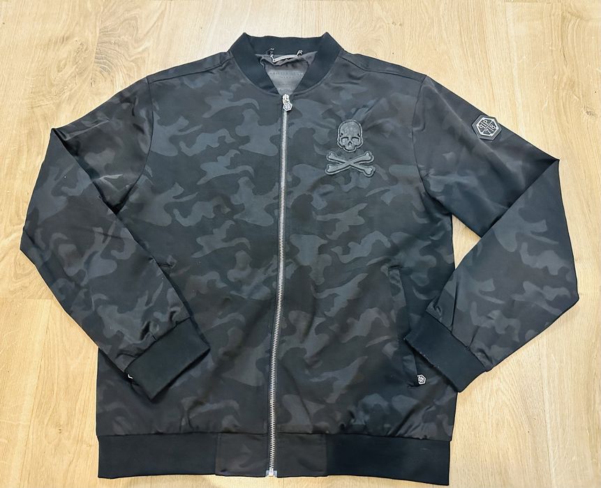 Kurtka bluza phillip plein rozm XL czarna męska