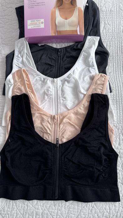 Zestaw biustonoszy bezszwowych rozmiar L -4 sztuki