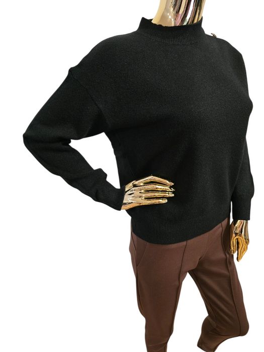 Sweter damski wiskoza NERANO czarny Just Women rozmiar uniwersalny