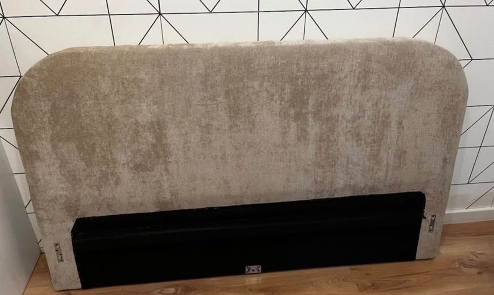 Łóżko tapicerowane 160x200 stelaż metalowy pojemnik