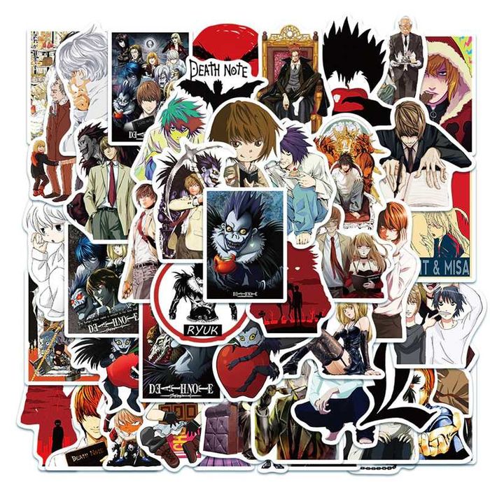 Death Note naklejki 50 sztuk Anime Manga
