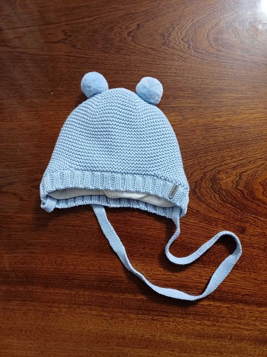 Зимова шапка з підкладкою для дитини, блакитна