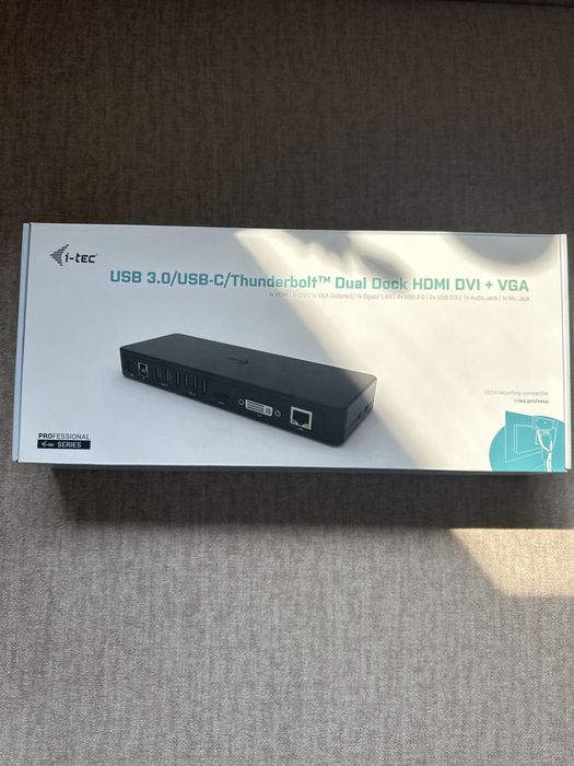 Stacja dokująca i-tec USB 3.0 / USB-C Dual Display Dock HDMI DVI + VGA