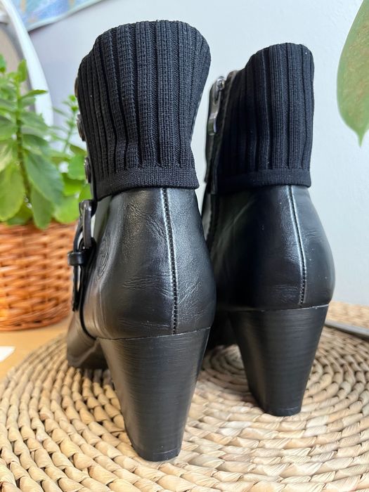 Jesienne botki na niskim obcasie