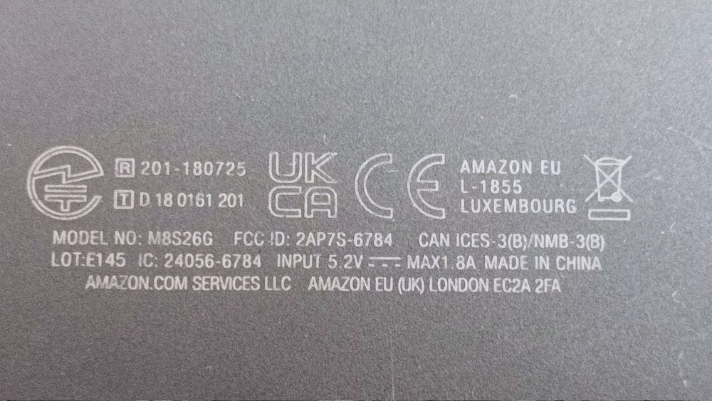 Tablet wersji angielskiej