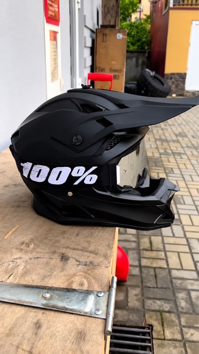Кросовий шолом Enduro / Motocross + окуляри Scott