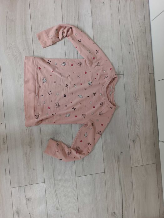 Bluza damska C&A clockhous XS S diamenty zgaszony róż piękna