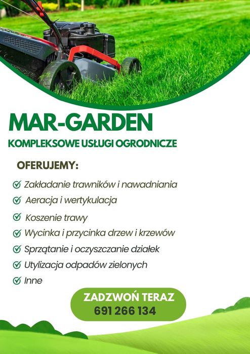 Usługi ogrodnicze  ( pielęgnacja terenów zielonych)
