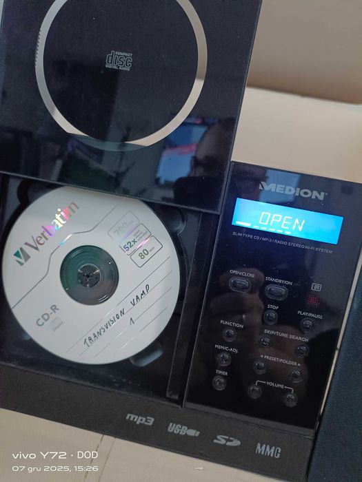 Wieża stereo Medion MP3-CD USB SD AUX