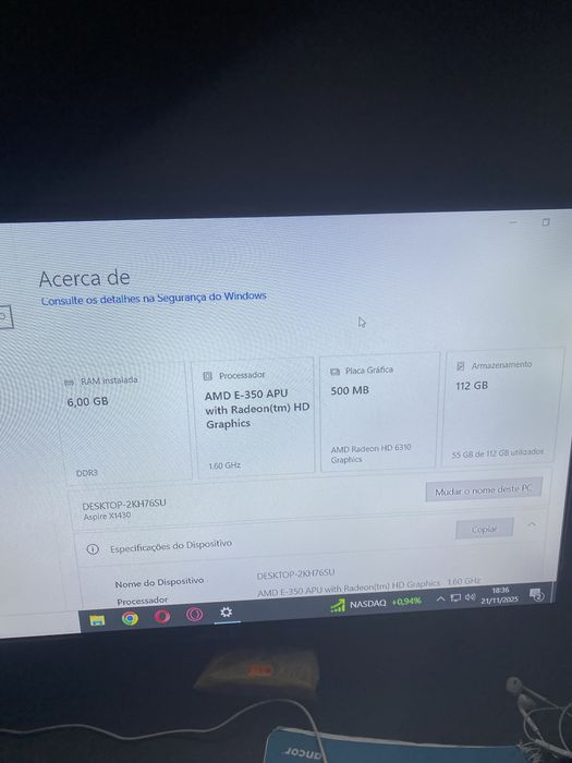 pc acer hdmi novo