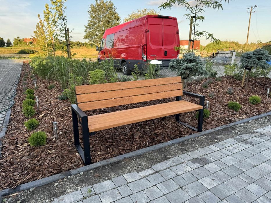 Stół ławka komplet Meble tarasowe na lata Gruba deska Bukowa Jakość